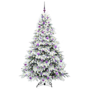 Vidaxl kunstkerstboom met 300 led met standaard wit 180 cm pe en pvc - afbeelding 3