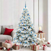 Vidaxl kunstkerstboom met 300 led met standaard wit 180 cm pe en pvc - afbeelding 1