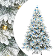 Vidaxl kunstkerstboom met 300 led met standaard wit 180 cm pe en pvc - afbeelding 2
