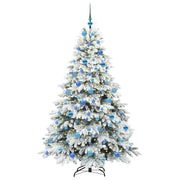 Vidaxl kunstkerstboom met 300 led met standaard wit 180 cm pe en pvc - afbeelding 3