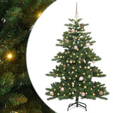 Vidaxl kunstmatige inklapbare kerstboom groen 150 cm pvc en staal - afbeelding 2