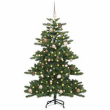 Vidaxl kunstmatige inklapbare kerstboom groen 150 cm pvc en staal - afbeelding 3