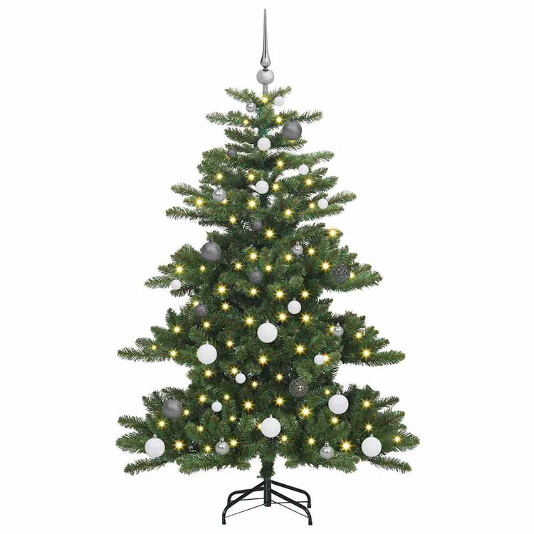 Vidaxl kunstmatige inklapbare kerstboom groen 150 cm pvc en staal