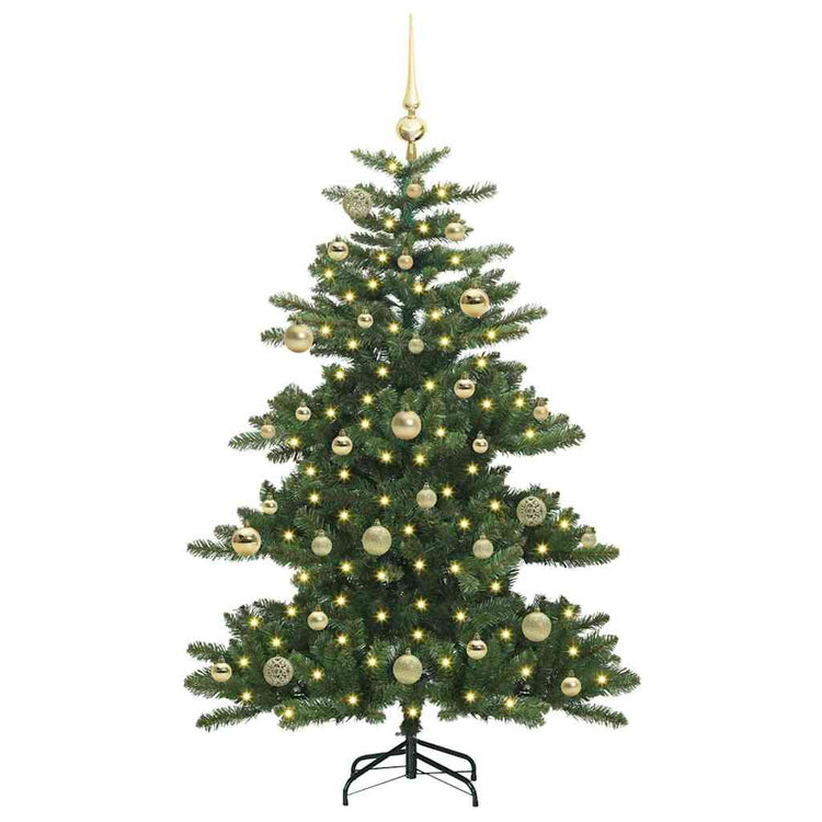 Vidaxl kunstmatige inklapbare kerstboom groen 150 cm pvc en staal