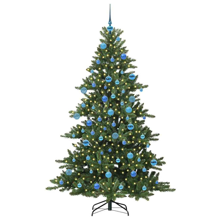 Vidaxl kunstmatige inklapbare kerstboom groen 180 cm pvc en staal
