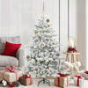 Vidaxl kunstmatige inklapbare kerstboom wit 150 cm pvc en staal