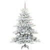 Vidaxl kunstmatige inklapbare kerstboom wit 150 cm pvc en staal