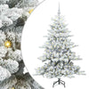 Vidaxl kunstmatige inklapbare kerstboom wit 150 cm pvc en staal