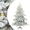 Vidaxl kunstmatige inklapbare kerstboom wit 150 cm pvc en staal