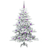 Vidaxl kunstmatige inklapbare kerstboom wit 150 cm pvc en staal