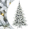 Vidaxl kunstmatige inklapbare kerstboom wit 180 cm pvc en staal