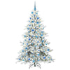 Vidaxl kunstmatige inklapbare kerstboom wit 180 cm pvc en staal