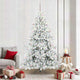 Vidaxl kunstmatige inklapbare kerstboom wit 210 cm pvc en staal