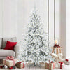 Vidaxl kunstmatige inklapbare kerstboom wit 210 cm pvc en staal