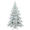 Vidaxl kunstmatige inklapbare kerstboom wit 210 cm pvc en staal