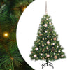 Vidaxl kunstkerstboom met 150 led met standaard groen 120 cm pe en pvc