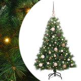 Vidaxl kunstkerstboom met 150 led met standaard groen 120 cm pe en pvc - afbeelding 2