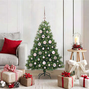 Vidaxl kunstkerstboom met 150 led met standaard groen 120 cm pe en pvc - afbeelding 1
