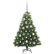 Vidaxl kunstkerstboom met 150 led met standaard groen 120 cm pe en pvc - afbeelding 3