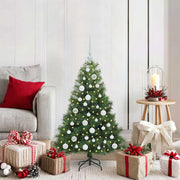 Vidaxl kunstkerstboom met 150 led met standaard groen 120 cm pe en pvc - afbeelding 1