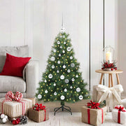 Vidaxl kunstkerstboom met 150 led met standaard groen 120 cm pe en pvc - afbeelding 1