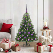 Vidaxl kunstkerstboom met 150 led met standaard groen 120 cm pe en pvc - afbeelding 1