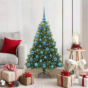 Vidaxl kunstkerstboom met 150 led met standaard groen 120 cm pe en pvc - afbeelding 1