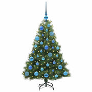 Vidaxl kunstkerstboom met 150 led met standaard groen 120 cm pe en pvc - afbeelding 3