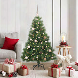 Vidaxl kunstkerstboom met 150 led met standaard groen 150 cm pe en pvc - afbeelding 1