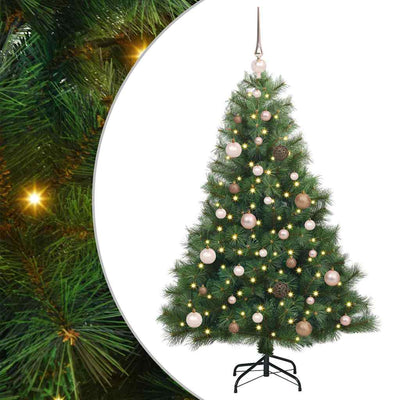 Vidaxl kunstkerstboom met 150 led met standaard groen 150 cm pe en pvc