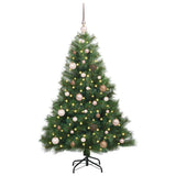 Vidaxl kunstkerstboom met 150 led met standaard groen 150 cm pe en pvc - afbeelding 3