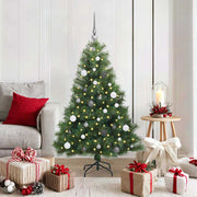 Vidaxl kunstkerstboom met 150 led met standaard groen 150 cm pe en pvc - afbeelding 1