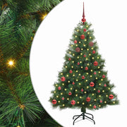 Vidaxl kunstkerstboom met 150 led met standaard groen 150 cm pe en pvc - afbeelding 2