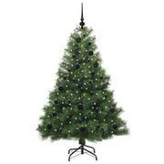 Vidaxl kunstkerstboom met 150 led met standaard groen 150 cm pe en pvc - afbeelding 3
