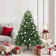 Vidaxl kunstkerstboom met 150 led met standaard groen 150 cm pe en pvc - afbeelding 1