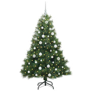 Vidaxl kunstkerstboom met 150 led met standaard groen 150 cm pe en pvc - afbeelding 3