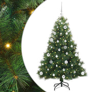 Vidaxl kunstkerstboom met 150 led met standaard groen 150 cm pe en pvc - afbeelding 2