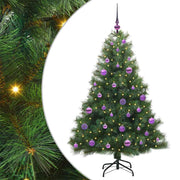Vidaxl kunstkerstboom met 150 led met standaard groen 150 cm pe en pvc - afbeelding 2