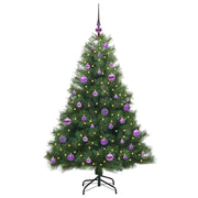 Vidaxl kunstkerstboom met 150 led met standaard groen 150 cm pe en pvc - afbeelding 3