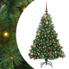 Vidaxl kunstkerstboom met 150 led met standaard groen 150 cm pe en pvc
