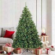 Vidaxl kunstkerstboom met 300 led met standaard groen 180 cm pe en pvc - afbeelding 1