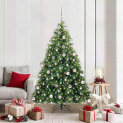 Vidaxl kunstkerstboom met 300 led met standaard groen 180 cm pe en pvc - afbeelding 1