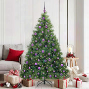 Vidaxl kunstkerstboom met 300 led met standaard groen 180 cm pe en pvc - afbeelding 1