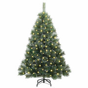 Vidaxl kunstkerstboom met 150 led met standaard groen 150 cm pe en pvc - afbeelding 3