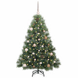 Vidaxl kunstkerstboom met 150 led met standaard groen 150 cm pe en pvc - afbeelding 3