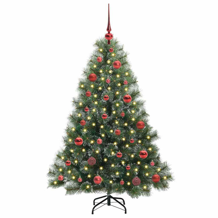 Vidaxl kunstkerstboom met 150 led met standaard groen 150 cm pe en pvc