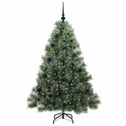 Vidaxl kunstkerstboom met 150 led met standaard groen 150 cm pe en pvc - afbeelding 3
