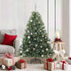 Vidaxl kunstkerstboom met 150 led met standaard groen 150 cm pe en pvc