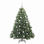 Vidaxl kunstkerstboom met 150 led met standaard groen 150 cm pe en pvc - afbeelding 3