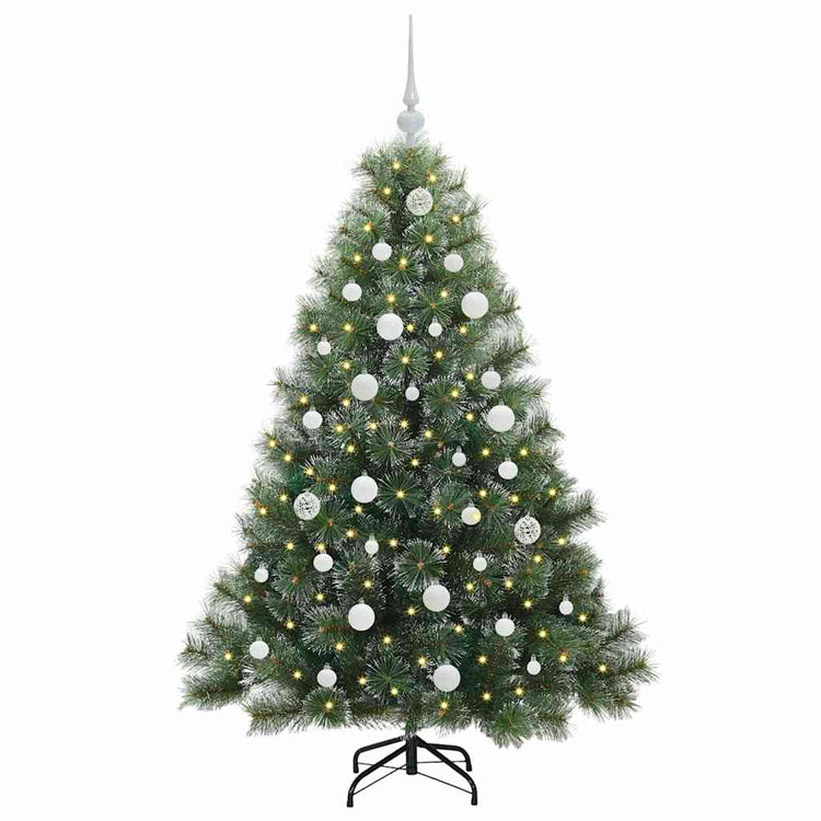 Vidaxl kunstkerstboom met 150 led met standaard groen 150 cm pe en pvc